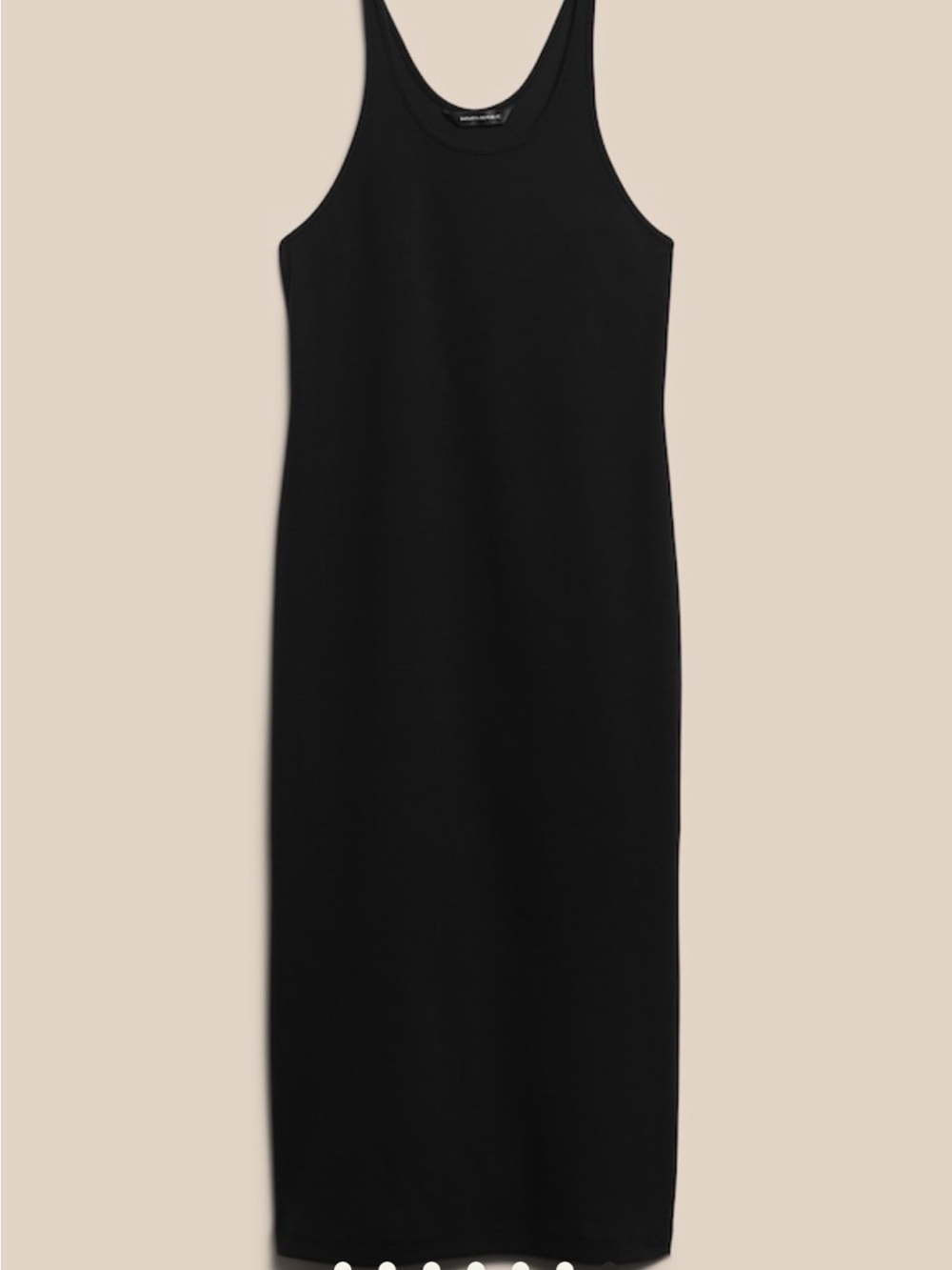 Banana Republic Black Ribbed Tank Dress